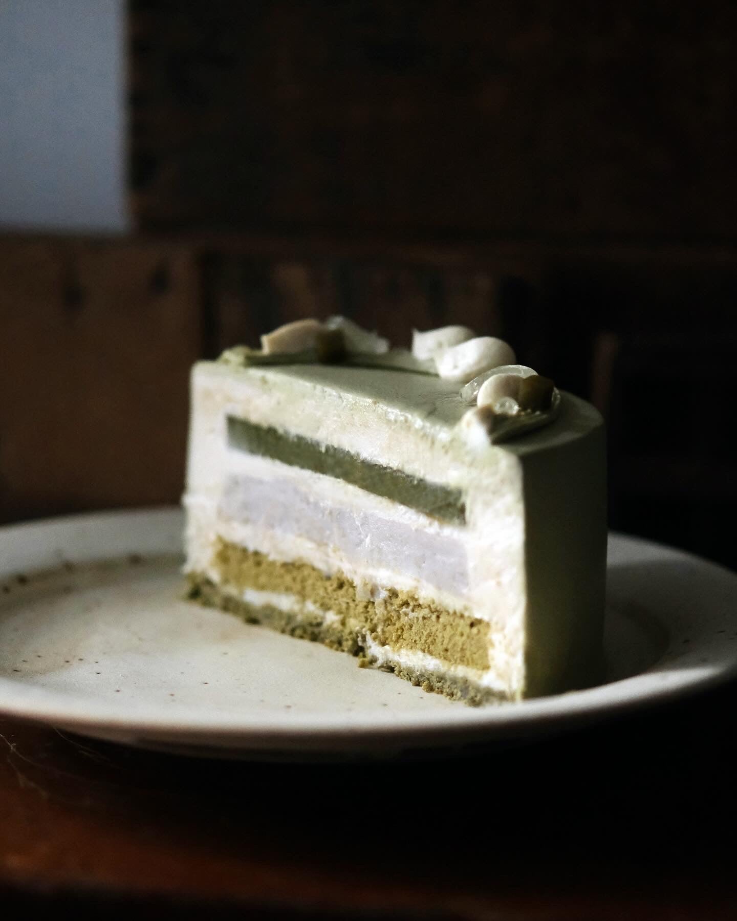 純素大甲芋泥茉莉綠茶蛋糕